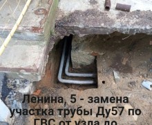 Текущий ремонт инженерных систем по обращениям жителей Заречного