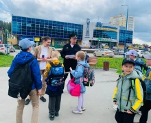 Сотрудники Госавтоинспекции провели профилактическое мероприятие вблизи пешеходного перехода