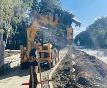 Благоустройство пешеходной зоны на Курчатова: текущий этап работ