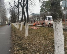 На ул. Ленина демонтируют дорожные ограждения