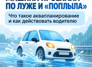 Аквапланирование: как лужа превращает машину в неуправляемую