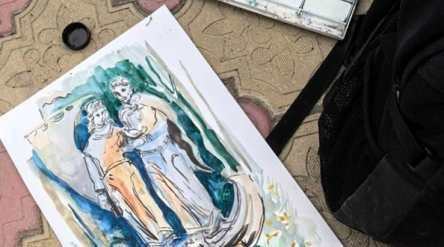 Ученики Детской художественной школы вышли на летние пленэры