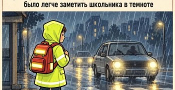 ГИБДД напоминает зареченским школьникам о световозвращателях